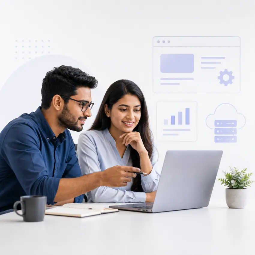 Agency team delivering white-label MLM platform for client